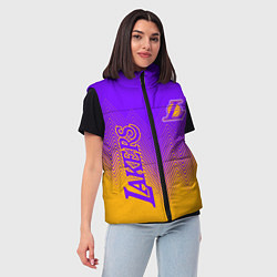 Женский жилет LOS ANGELES LAKERS ЛЕЙКЕРС, цвет: 3D-черный — фото 2
