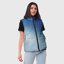 Женский жилет Текстура Оттенки льда, цвет: 3D-светло-серый — фото 2