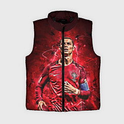 Женский жилет Cristiano Ronaldo Portugal, цвет: 3D-черный