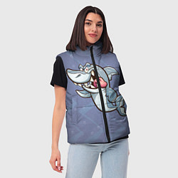 Женский жилет Акула, цвет: 3D-черный — фото 2