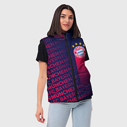 Женский жилет ФК БАВАРИЯ BAYERN МЮНХЕН, цвет: 3D-черный — фото 2