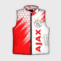 Женский жилет FC AJAX AMSTERDAM ФК АЯКС, цвет: 3D-светло-серый