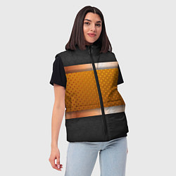 Женский жилет 3d gold black, цвет: 3D-светло-серый — фото 2