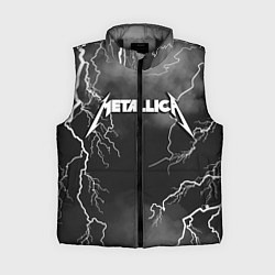 Женский жилет METALLICA РАЗРЯД МОЛНИИ, цвет: 3D-черный