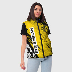 Женский жилет ИНТЕР МИЛАН INTER MILAN, цвет: 3D-светло-серый — фото 2