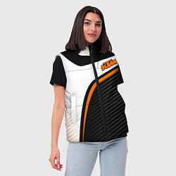 Женский жилет KTM MOTORCYCLES КТМ МОТОЦИКЛ, цвет: 3D-красный — фото 2