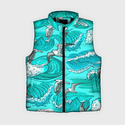 Женский жилет Чайки в море, цвет: 3D-черный