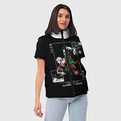 Женский жилет Бакуго и Деку станут номером 1, цвет: 3D-черный — фото 2