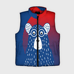 Женский жилет Медведь, цвет: 3D-красный