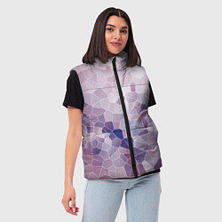 Женский жилет Узор Мозаика, цвет: 3D-светло-серый — фото 2