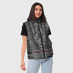 Женский жилет Рождён быть Рок-Звездой, цвет: 3D-красный — фото 2