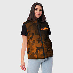Женский жилет KTM КТМ CAMO RACING, цвет: 3D-черный — фото 2