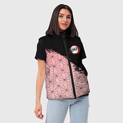 Женский жилет КОСТЮМ НЕЗУКО КЛИНОК РАССЕКАЮЩИЙ ДЕМОНОВ, цвет: 3D-красный — фото 2