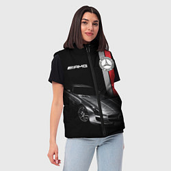 Женский жилет MERCEDES BENZ AMG, цвет: 3D-красный — фото 2