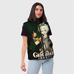 Женский жилет Беннетт Genshin Impact, цвет: 3D-красный — фото 2