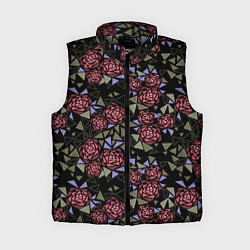 Женский жилет Цветочная мозаика