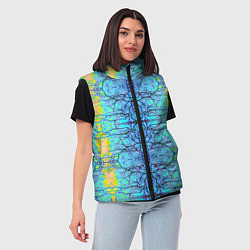 Женский жилет Психоделика, цвет: 3D-черный — фото 2
