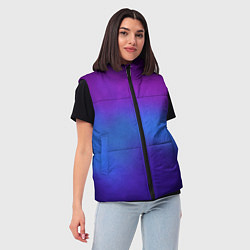 Женский жилет Leather gradient, цвет: 3D-красный — фото 2