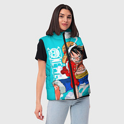 Женский жилет Ван-Пис, Гому Гому но Ми, цвет: 3D-черный — фото 2