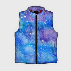 Женский жилет Акварельные разводы и брызги красок