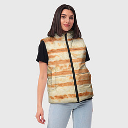 Женский жилет ЛАВАШ ТОНКИЙ ПЛОСКИЙ ХЛЕБ, цвет: 3D-красный — фото 2