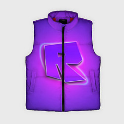 Женский жилет ROBLOX NEON LOGO РОБЛОКС, цвет: 3D-красный