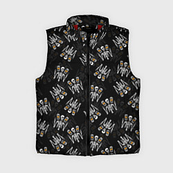 Женский жилет ПАТТЕРН СКЕЛЕТ HALLOWEEN PARTY, цвет: 3D-красный