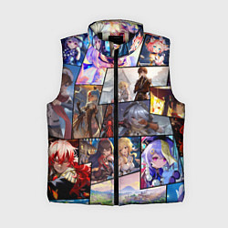Женский жилет Геншин импакт, персонажи, цвет: 3D-черный