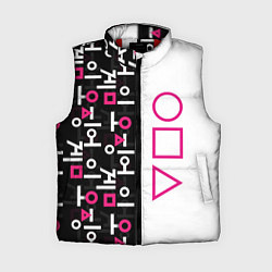 Женский жилет Игра в кальмара: Стражи, цвет: 3D-красный