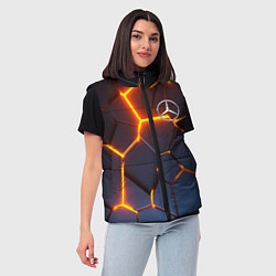 Женский жилет MERCEDES-BENZ AMG 3D ГЕОМЕТРИЯ, цвет: 3D-светло-серый — фото 2