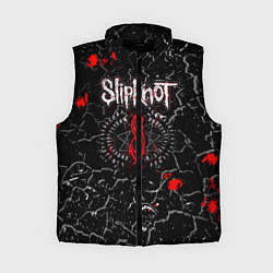 Женский жилет Slipknot Rock Слипкнот Музыка Рок Гранж, цвет: 3D-черный