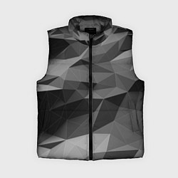 Женский жилет Чб абстракция, цвет: 3D-черный
