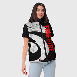 Женский жилет GARENA FREE FIRE, ЛОГО ИГРЫ ДРАКОН, цвет: 3D-красный — фото 2