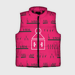 Женский жилет Игры на стене, цвет: 3D-черный
