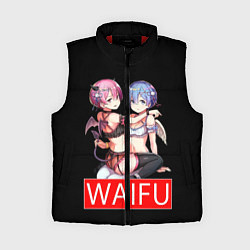 Женский жилет Рем и рам вайфу Re zero ahegao, цвет: 3D-красный