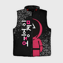 Женский жилет ИГРА В КАЛЬМАРА ТРЕУГОЛЬНИК SQUID GAME, цвет: 3D-красный