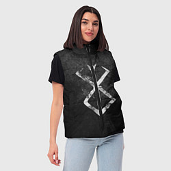 Женский жилет BERSERK LOGO GRUNGE, цвет: 3D-красный — фото 2