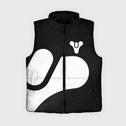 Женский жилет DESTINY 2 LOGO WHITE, цвет: 3D-черный