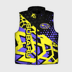 Женский жилет Subaru Cубару, цвет: 3D-черный