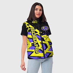 Женский жилет Subaru Cубару, цвет: 3D-черный — фото 2