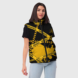 Женский жилет Лента DANGER, цвет: 3D-светло-серый — фото 2