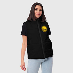 Женский жилет GOLDEN STATE WARRIORS BLACK STYLE, цвет: 3D-светло-серый — фото 2