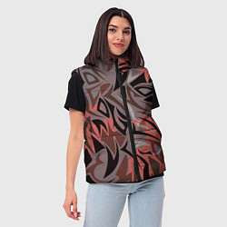 Женский жилет Абстракция Энергия, цвет: 3D-черный — фото 2