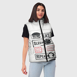 Женский жилет Roblox repeat, цвет: 3D-черный — фото 2