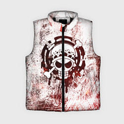 Женский жилет Трафальгар Ло Пираты сердца Весёлый Роджер, цвет: 3D-черный