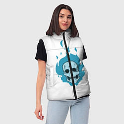 Женский жилет Череп Cute Angel парный, цвет: 3D-красный — фото 2