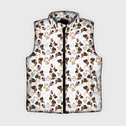 Женский жилет Джек Рассел Терьер, цвет: 3D-светло-серый