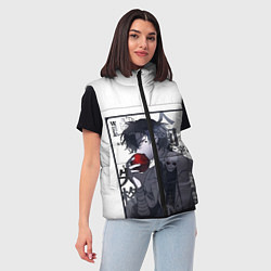 Женский жилет Dazai Дадзай Осаму ест яблоко, цвет: 3D-красный — фото 2