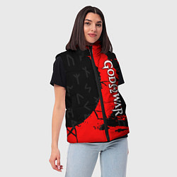 Женский жилет GOD OF WAR СИМВОЛ КРАТОСА, цвет: 3D-красный — фото 2
