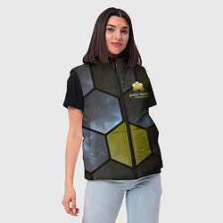 Женский жилет JWST space cell theme, цвет: 3D-красный — фото 2